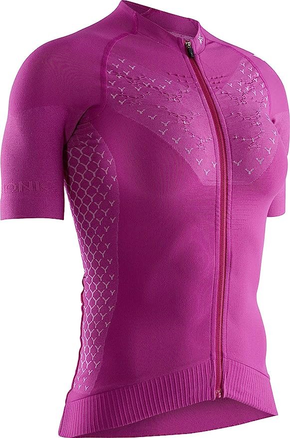 Camiseta-Xbionic-twice-bike-mujer-manga-corta-rosa-front