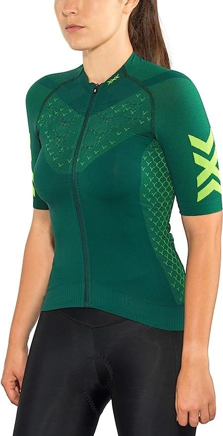 Camiseta-Xbionic-twice-bike-mujer-manga-corta-verde