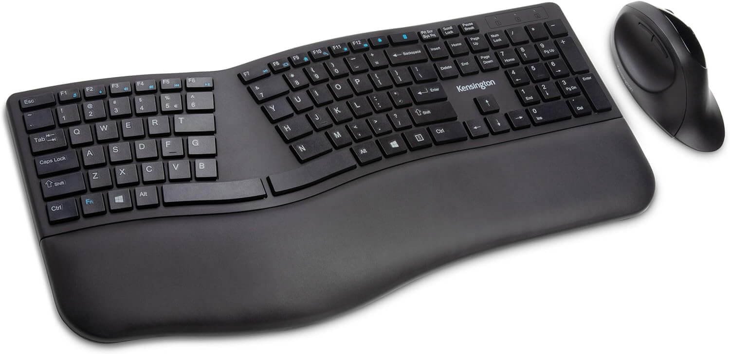 Kit Kensington Pro Fit Ergo ratón y teclado ergonómico e inalámbrico